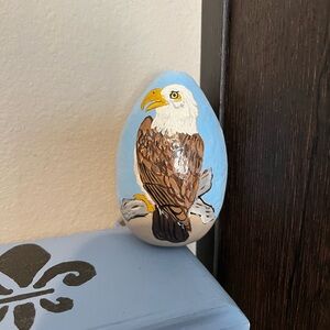 Hand-Painted Eagle Gourd Egg